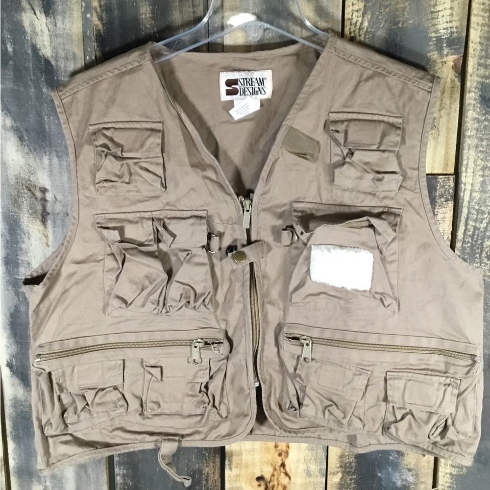 Stream Designs vintage fisherman vest XL